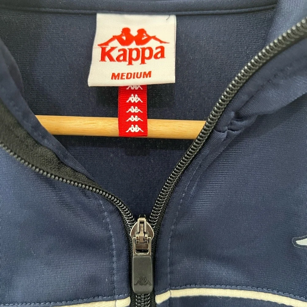 KAPPA - Vintage Blue Track Jacket Zip Up - size M - fits like XS
